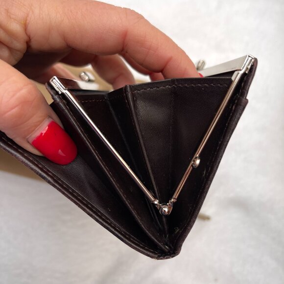 Burberry London Vintage Nova Check Beige bifold kiss lock weallet - Picture 12 of 12